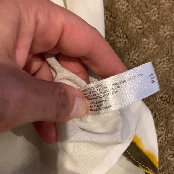 Vix Lux Beach Cover Up With In White, Gold & Brown Size Small Petite - Picture 9 of 9